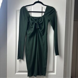 Abercrombie & Fitch Forest Green Long Sleeve Dress